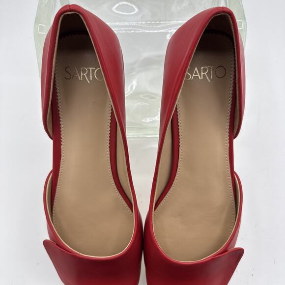 Sarto Franco Sarto Womens Tracy Padded Insole Square Toe D'Orsay Flats New - Picture 3 of 7